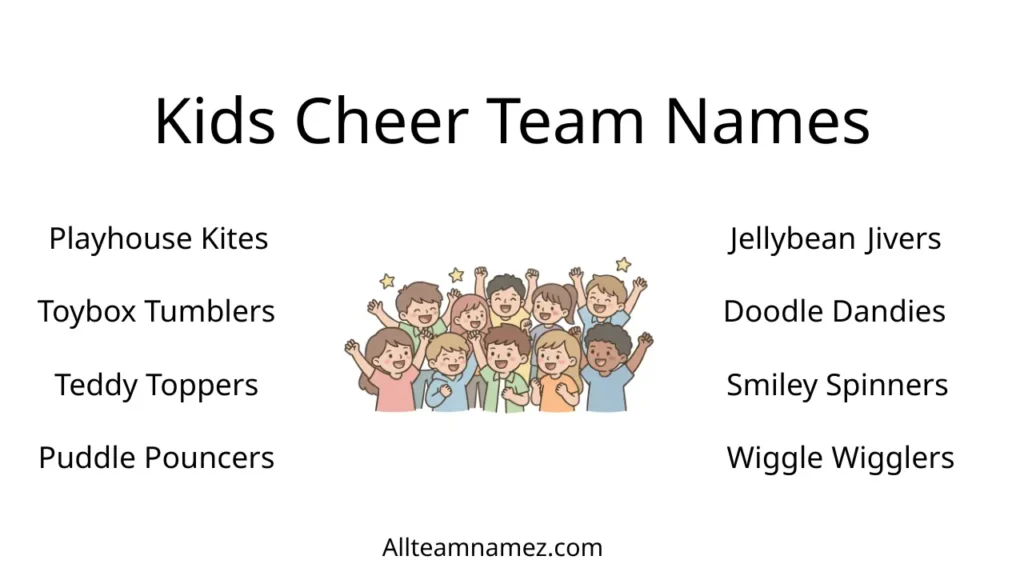 Kids Cheer Team Names