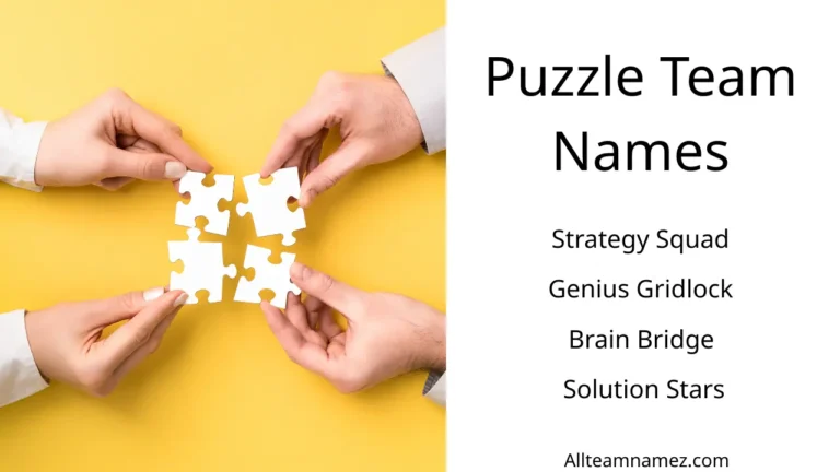 Puzzle Team Names