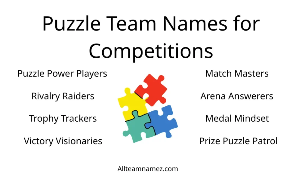 Puzzle Team Names for Competitions
